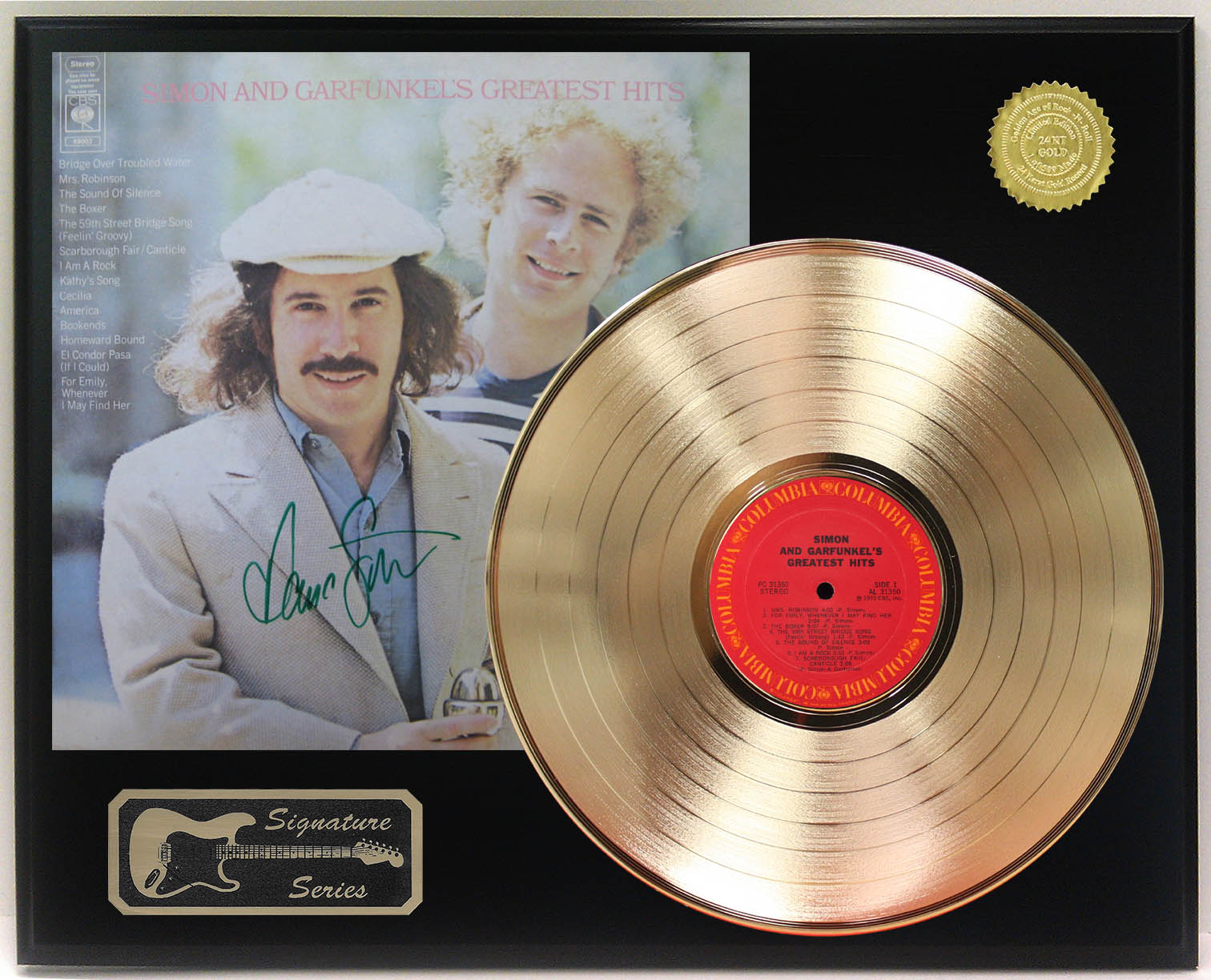 Simon and Garfunkel LP Gold Record Signature Series Limited 