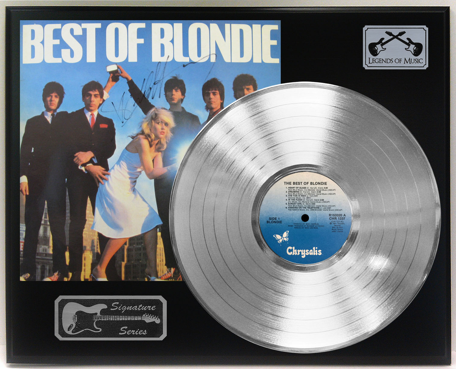 Blondie Platinum LP Record Ltd Edition Reproduction Signature Record ...