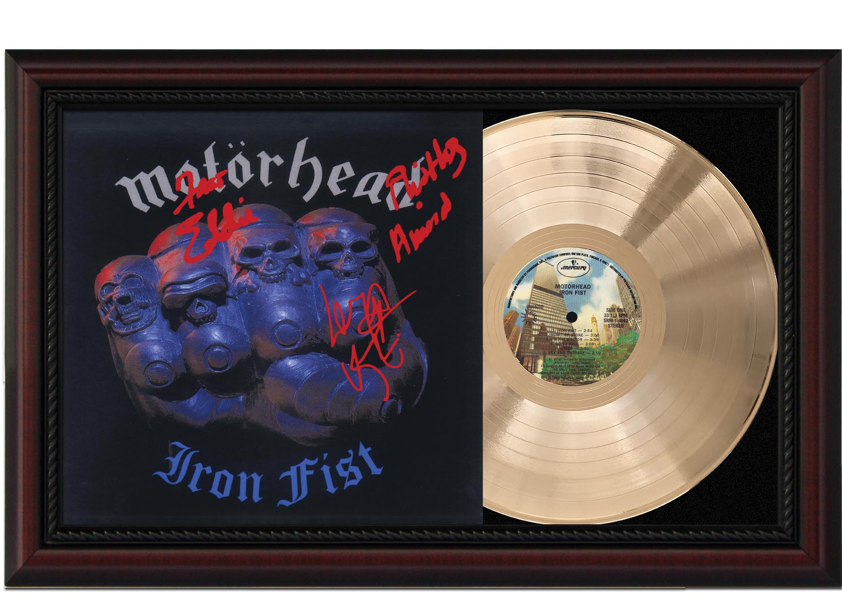 Sold at Auction: Motorhead Signed Iron Fist Vinyl LP Certified