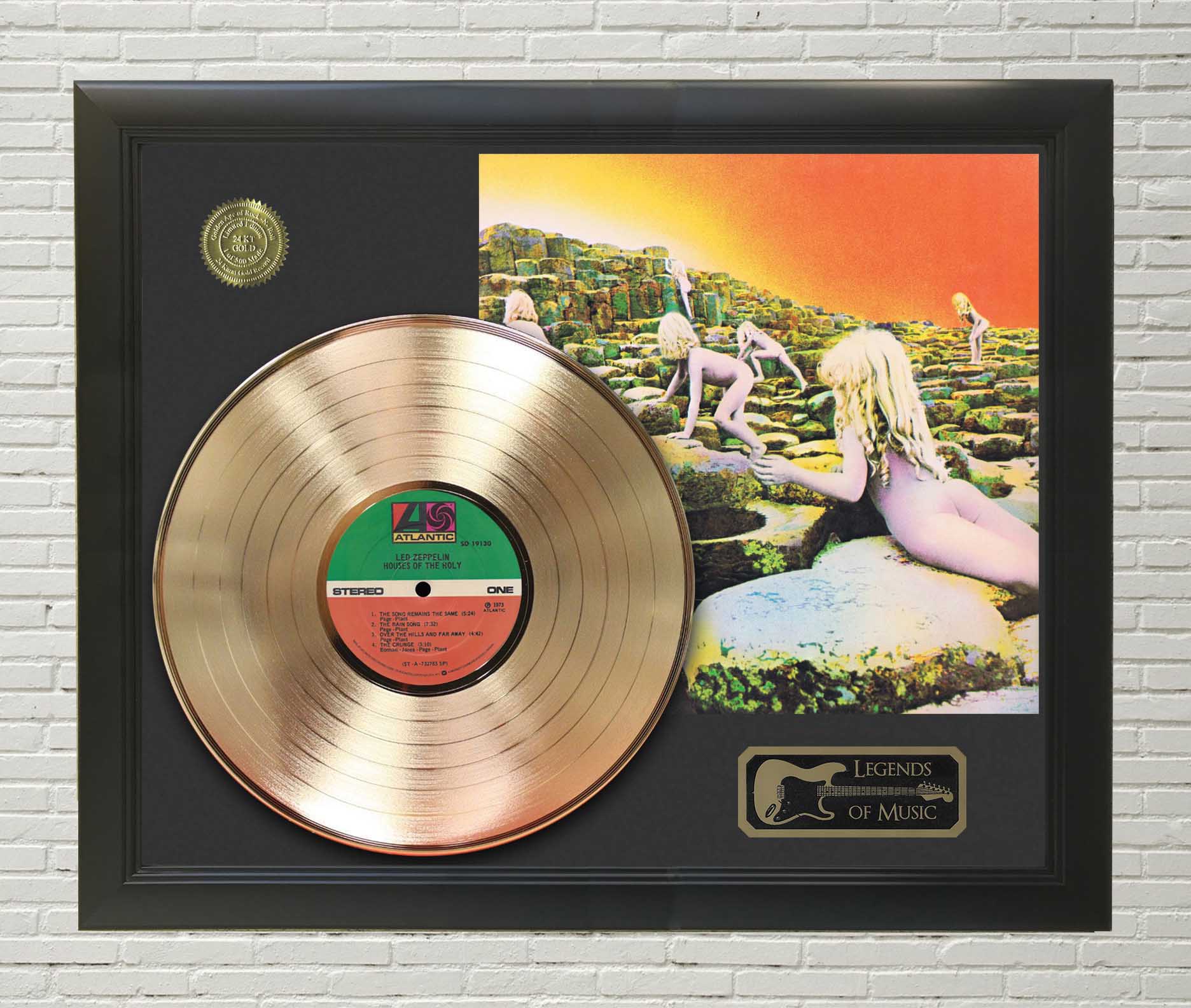 Led Zeppelin – House Of The Holy Framed Gold Record LP Display 