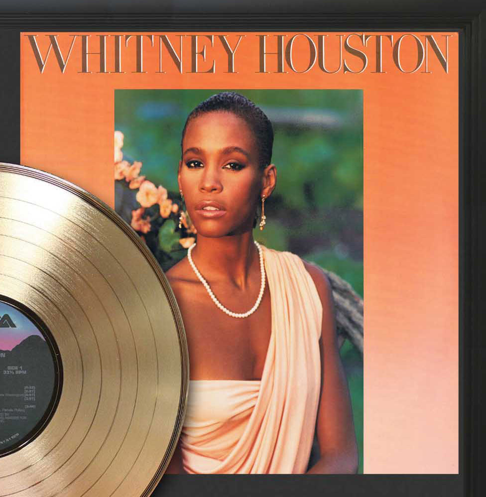 Whitney Houston – Whitney Houston Framed Gold Record LP Display C3 ...