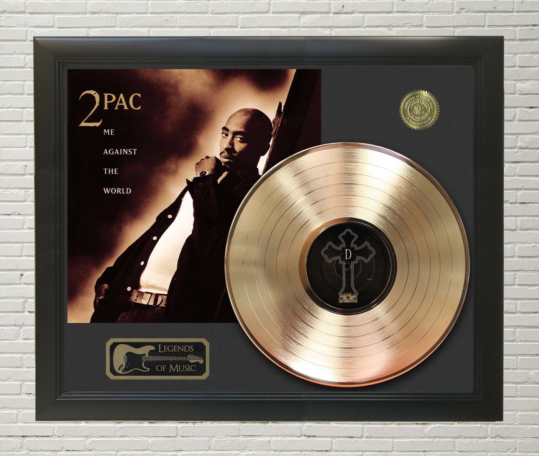 2PAC /CD DISPLAY/LIMITED EDITION/COA/ ME AGAINST THE WORLD