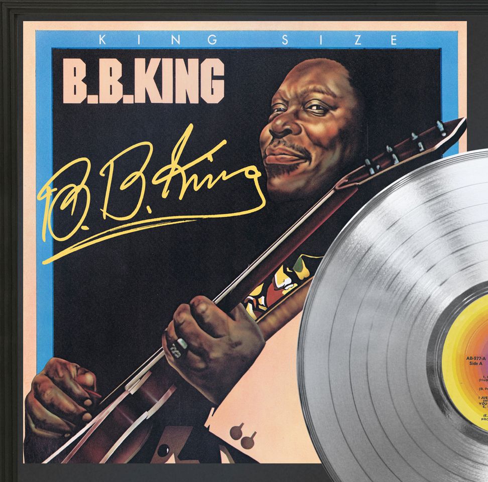 BB King – King Size Platinum LP Record Framed Signature Display M4 ...