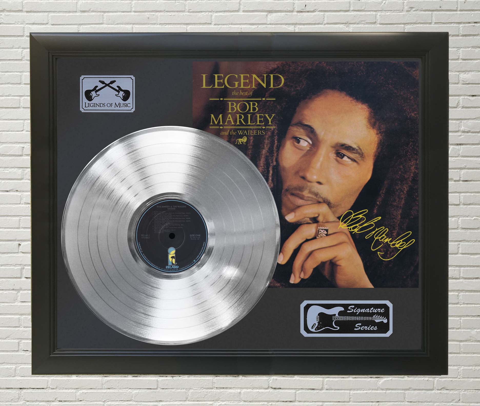 Bob Marley – Legend Platinum LP Record Framed Signature Display M4 ...