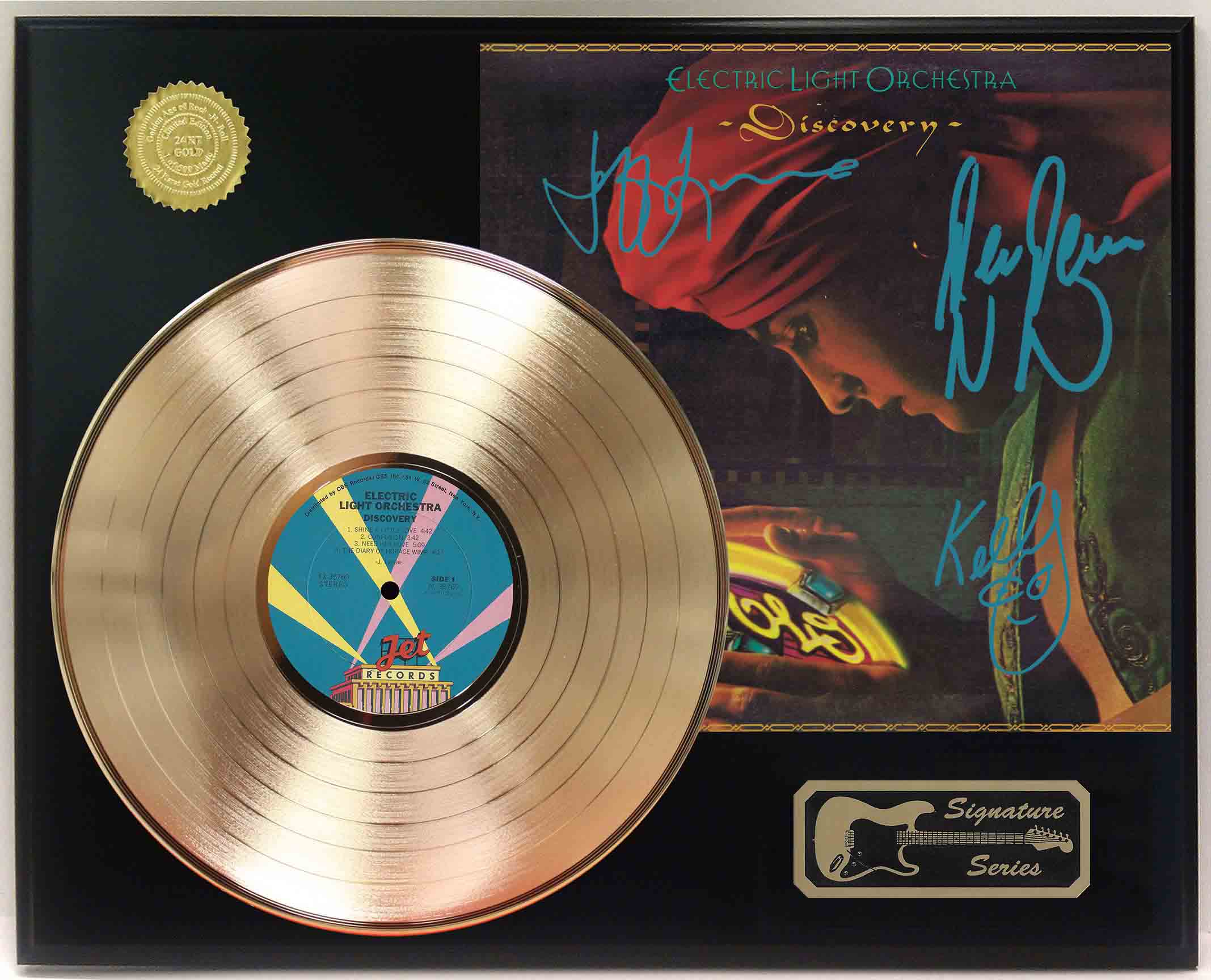 ELO signed gold disc 