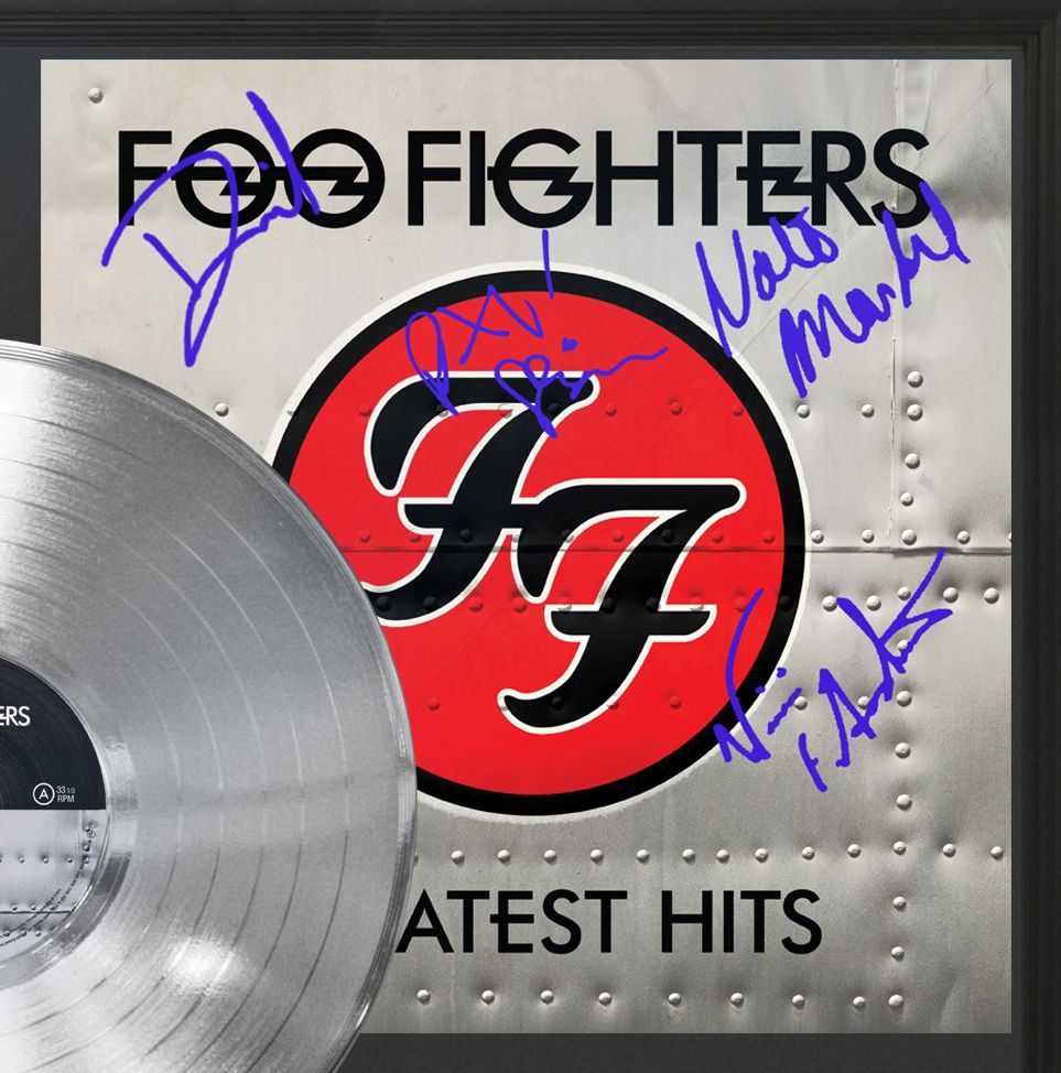 Foo Fighters Greatest Hits Platinum Framed Signature Display M4