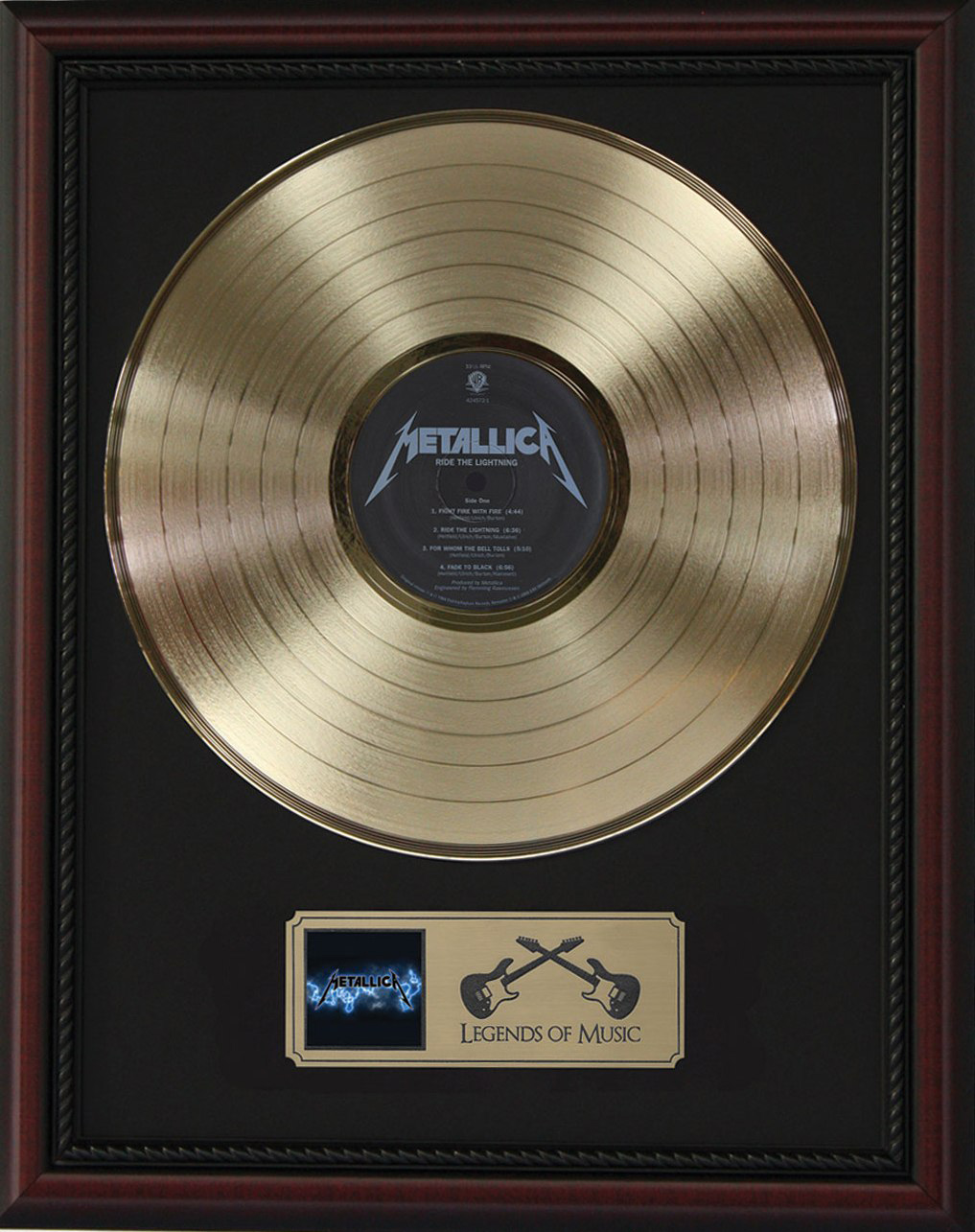 Metallica - One Framed Signature Gold LP Record Display M4 - Gold Record  Outlet Album and Disc Collectible Memorabilia