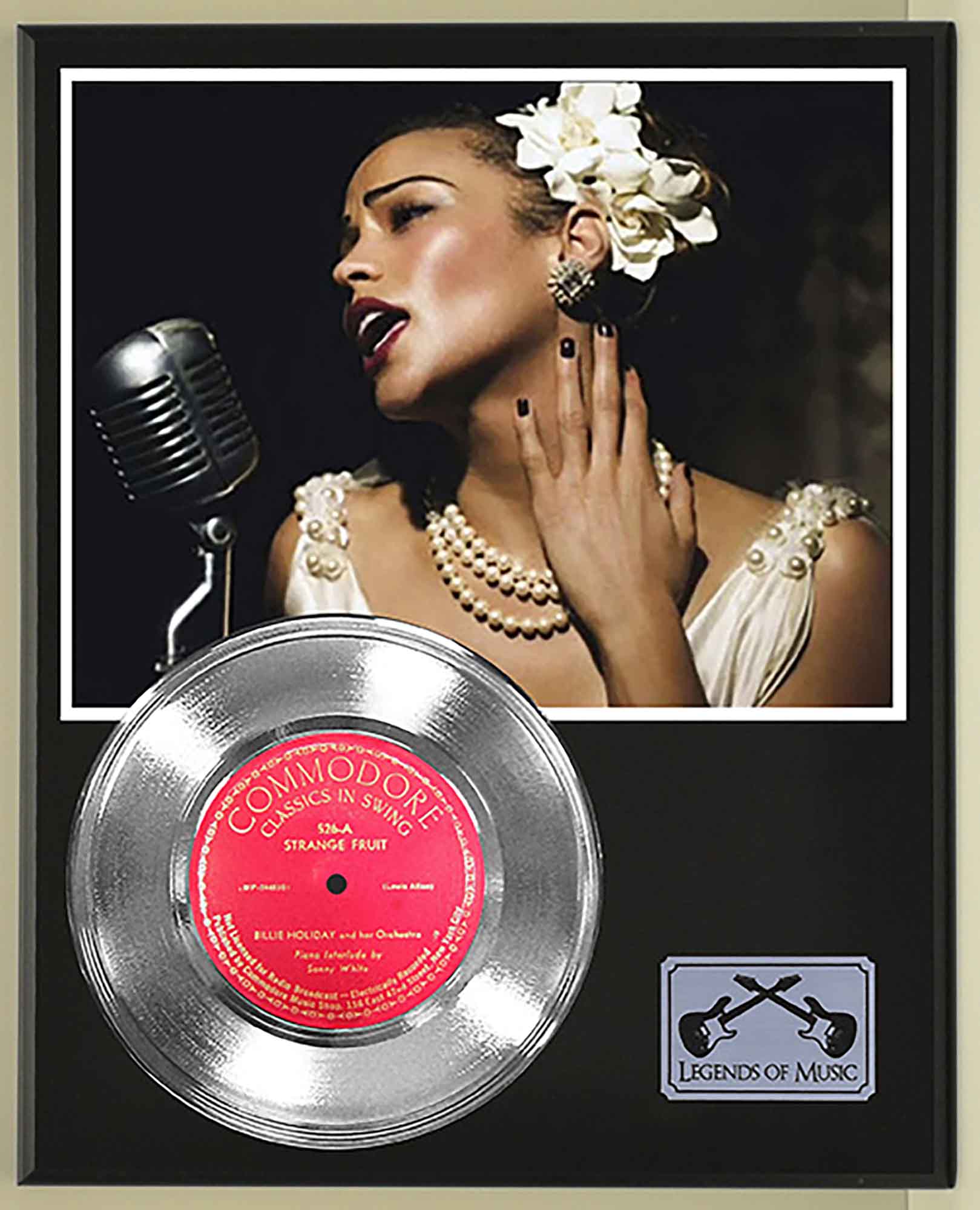 Billie Holiday - Strange Fruit Platinum 45 Record Ltd Edition Display Award  Quality