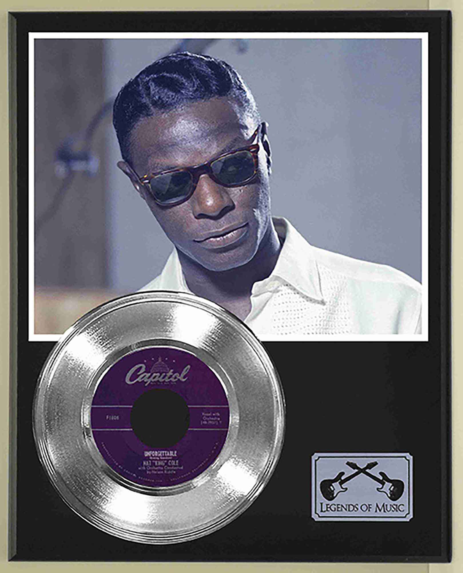 Nat King Cole - Unforgettable Platinum 45 Record Ltd Edition