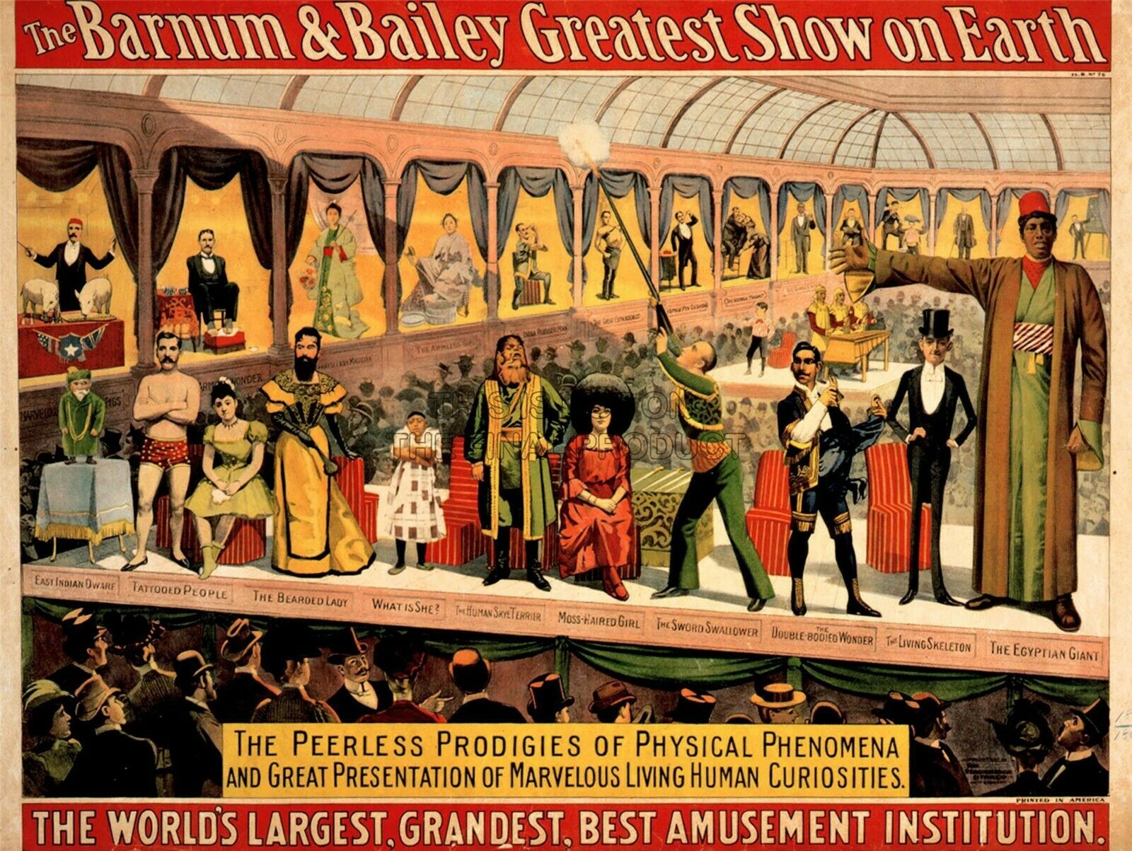 Posters 13 x 19 photo reproduction High quality 004 Side Shows Clown Circus 