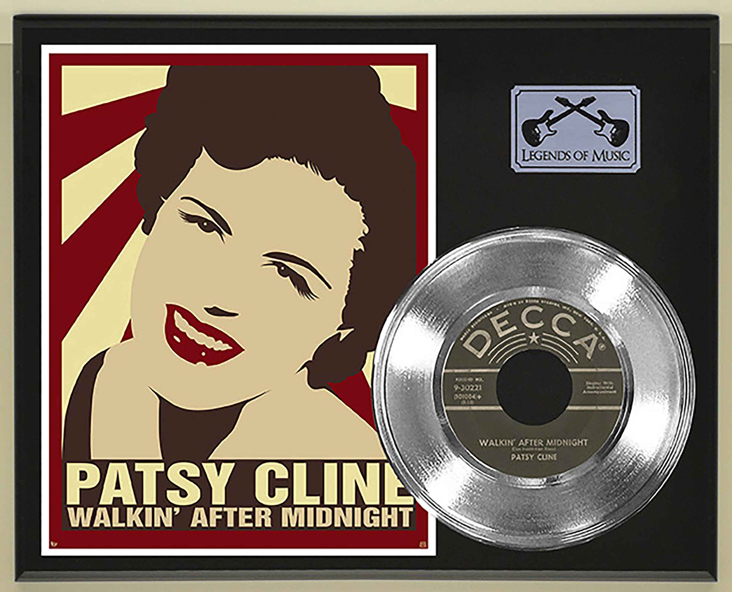 Patsy Cline - Walkin After Midnight Platinum 45 Record Ltd Edition ...