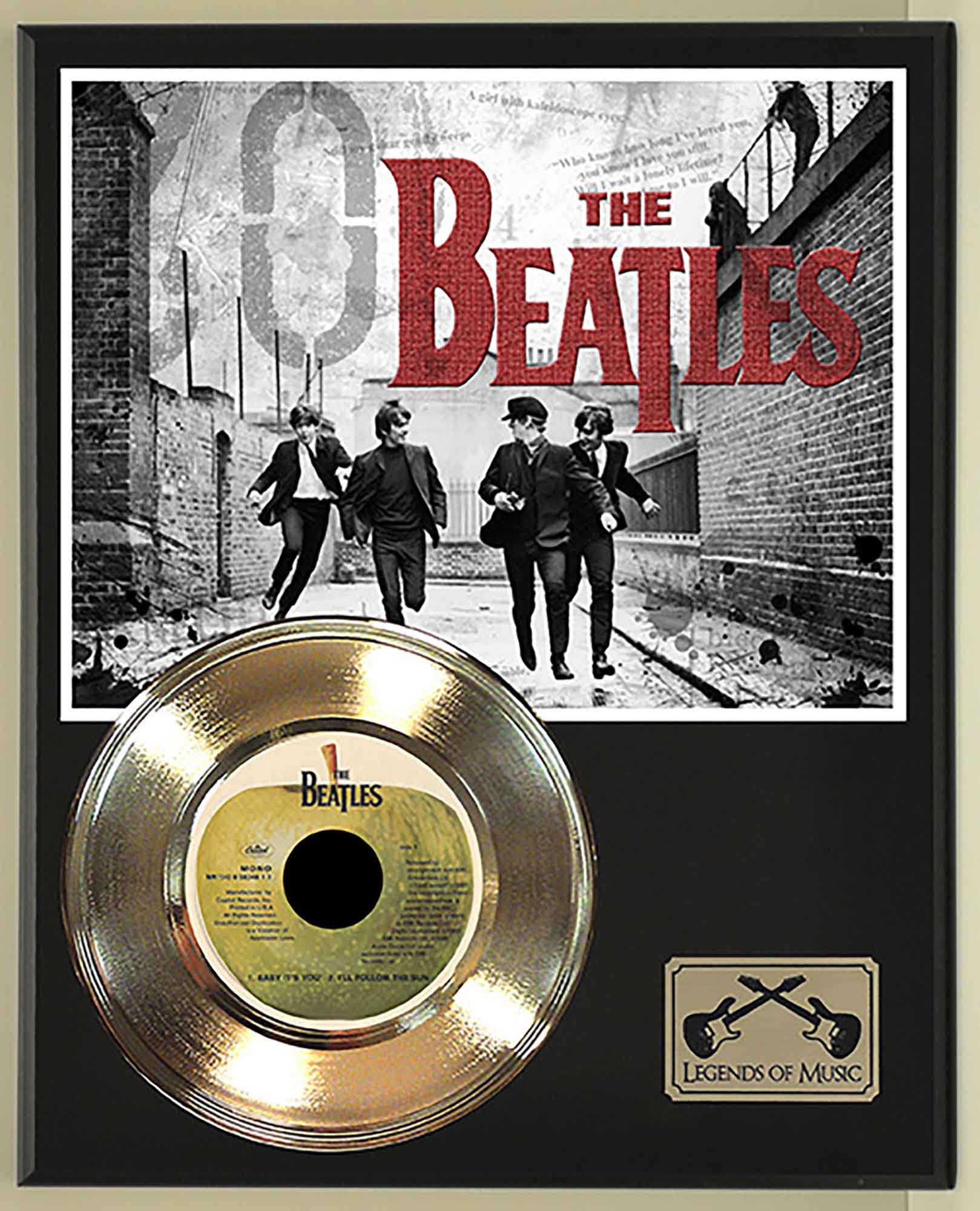 Beatles - Baby Its You Gold 45 Record Ltd Edition Display Award
