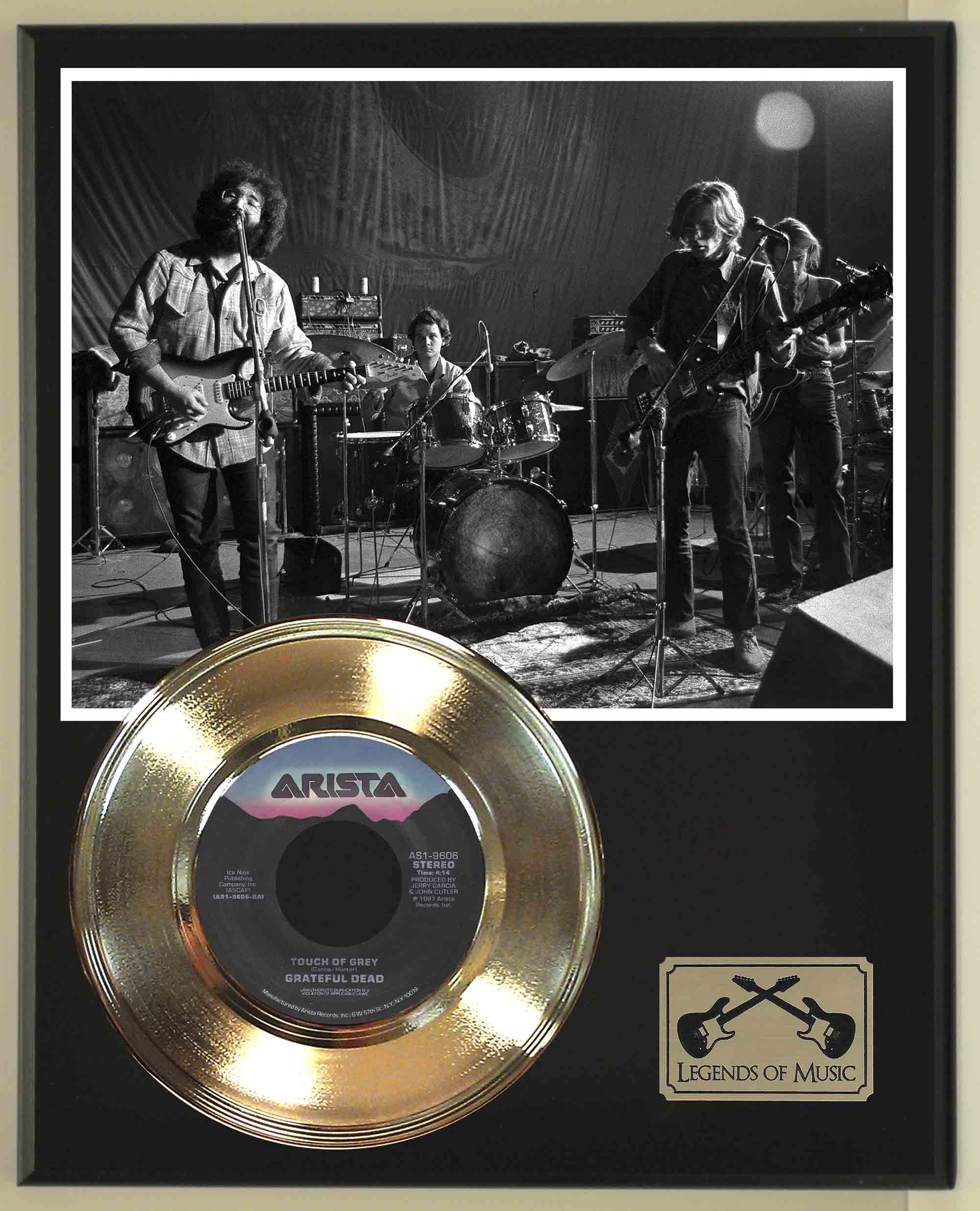 Grateful Dead - Touch Of Grey Gold 45 Record Ltd Edition Display Award  Quality