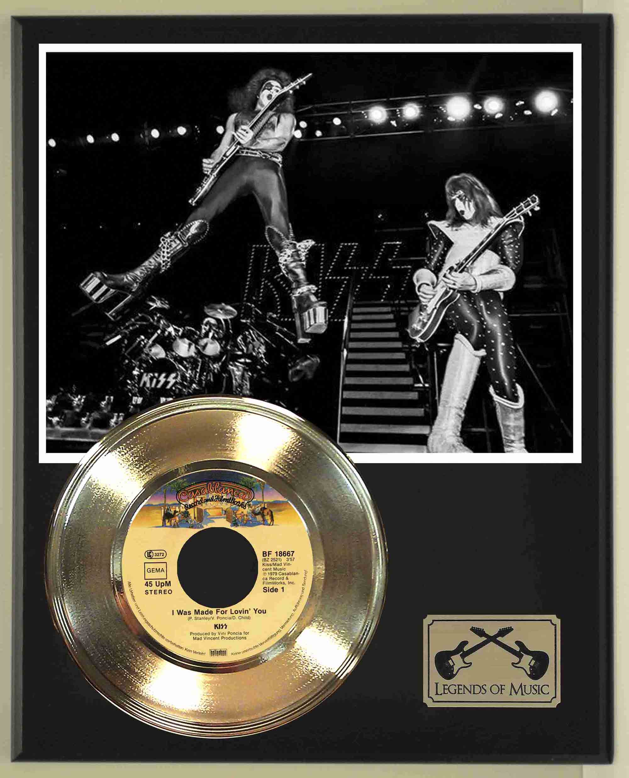 KISS I Was Made For Lovin You ゴールドプレート Kiss - I Was Made For Lovin You Gold 45 Record Ltd Edition