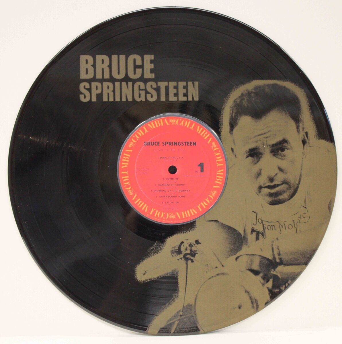 Bruce Springsteen 2 12 Inch Black Vinyl LP Laser Etched Wall Art ...