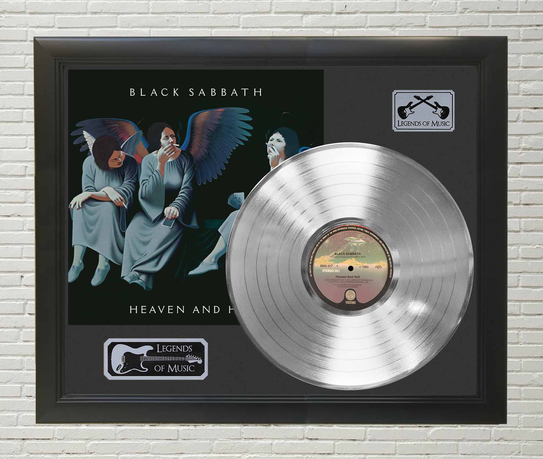 Black Sabbath – Heaven And Hell Framed Platinum Display - Gold