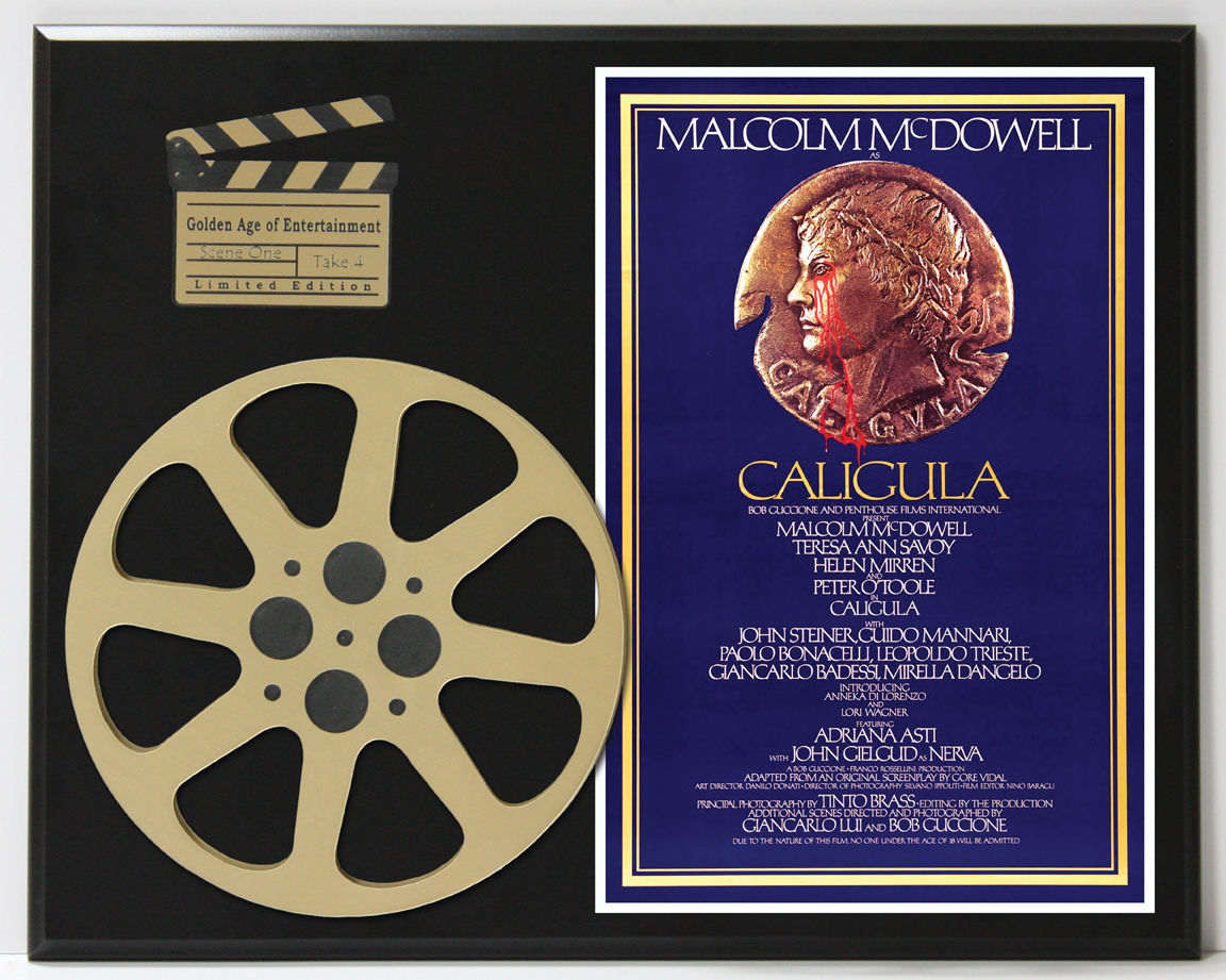 Caligula Malcolm Mcdowell Peter Otoole Limited Edition Movie Reel Display -  Gold Record Outlet Album and Disc Collectible Memorabilia