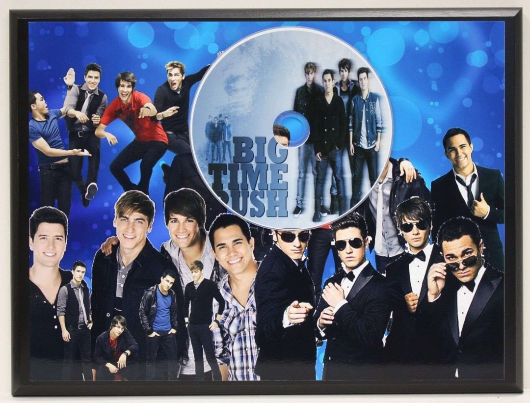 Big Time Rush Ltd Edition Picture Cd Poster Display | Gold Record