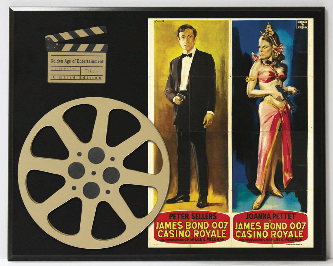 Casino Royale James Bond Peter Sellers Limited Edition Movie Reel Display -  Gold Record Outlet Album and Disc Collectible Memorabilia