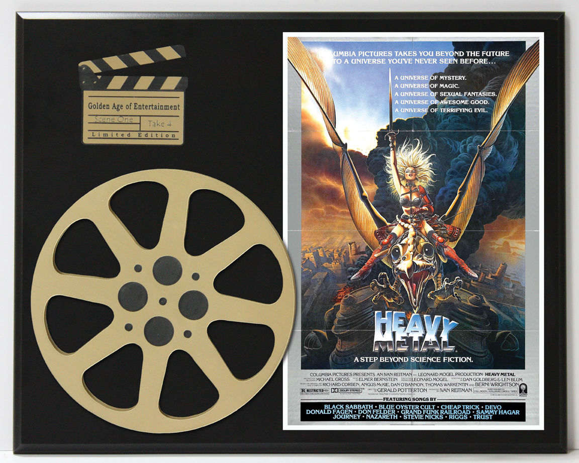 Heavy Metal Black Sabbath Blue Oyster Cult Devo Ltd Edition Movie Reel  Display - Gold Record Outlet Album and Disc Collectible Memorabilia