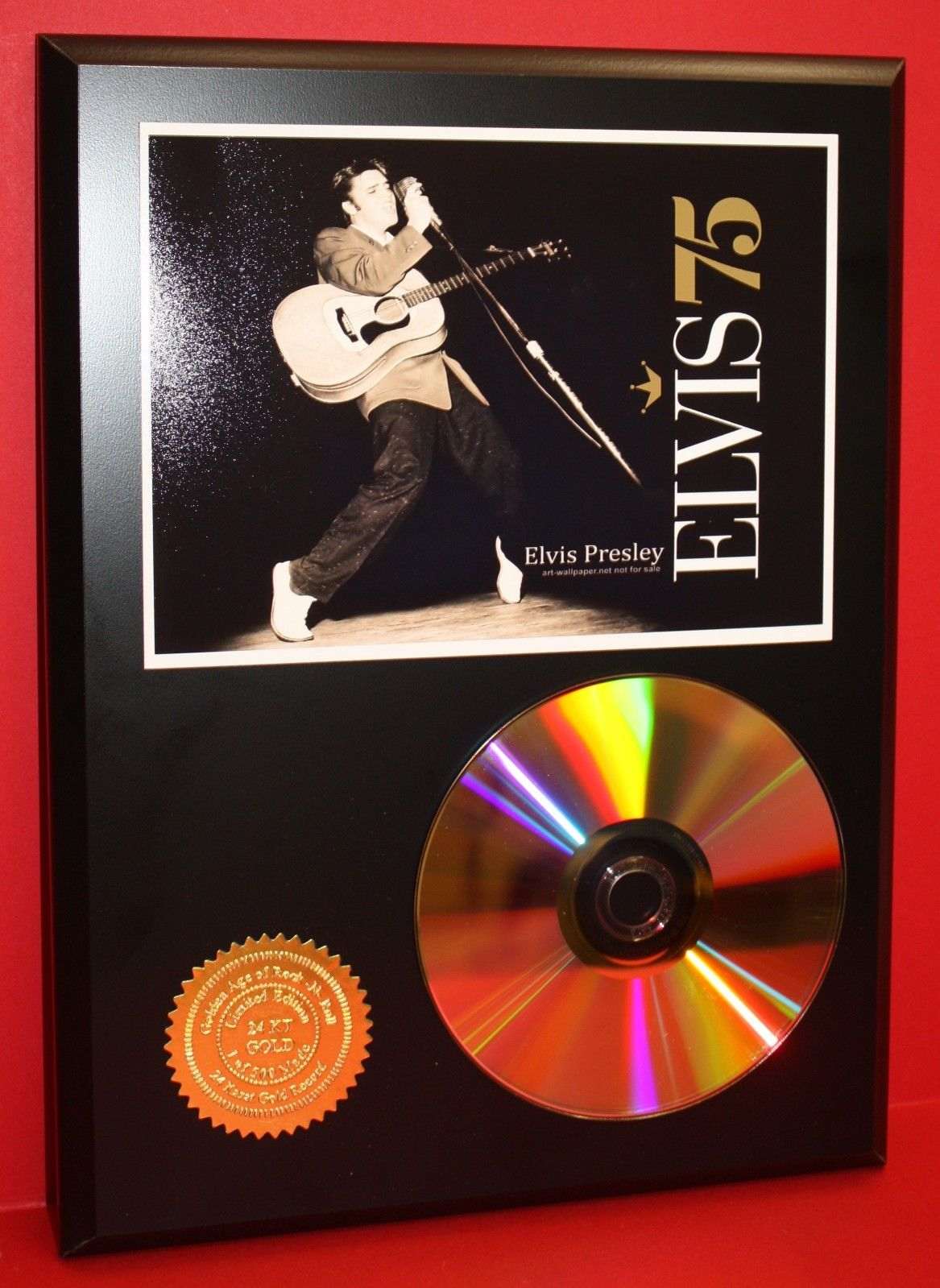 Elvis Presley Limited 24KT CD Disc Collectible Award Quality Display