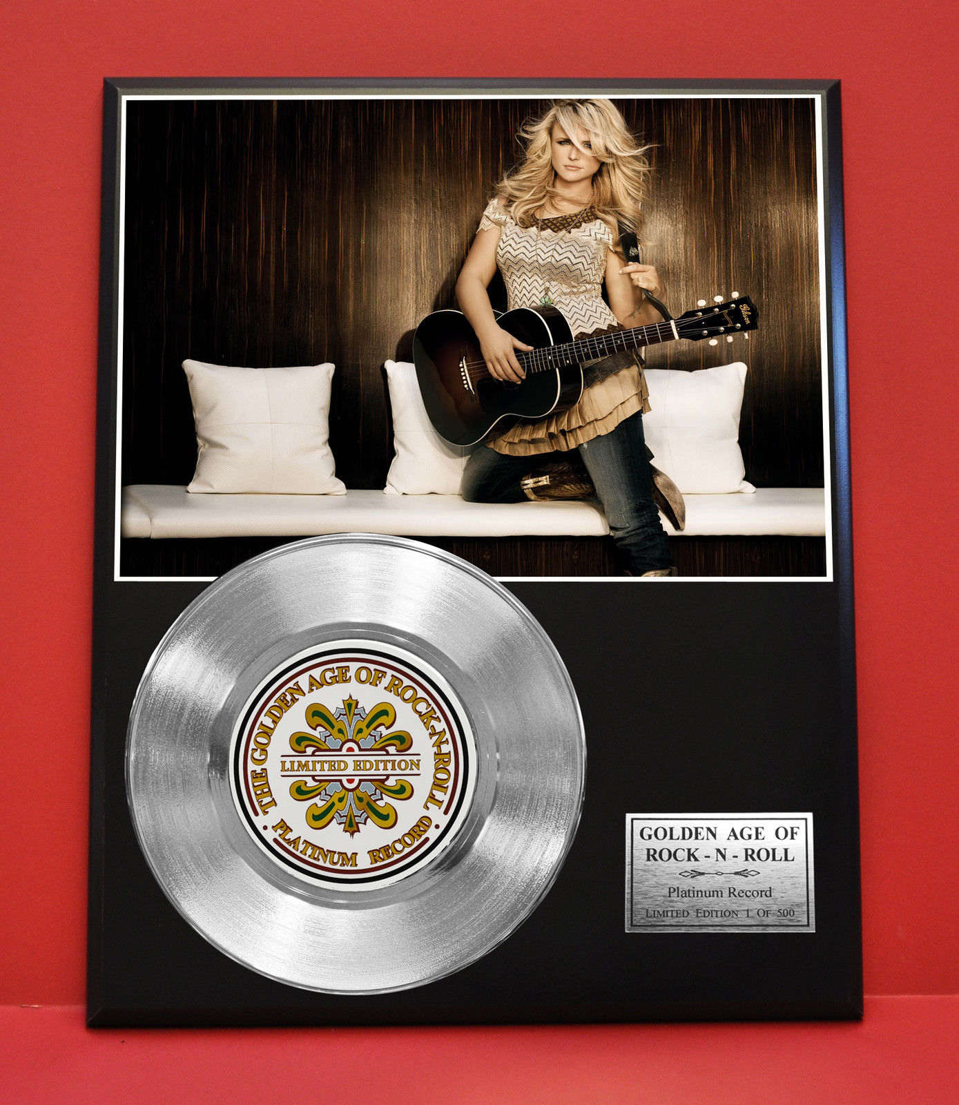 Miranda Lambert Platinum Record Ltd Edition Rare Collectible Music