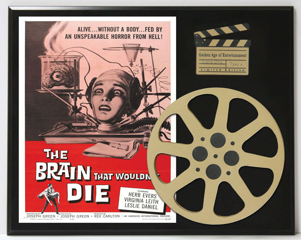 The Brain That Wouldnt Die Horror Film Limited Edition Movie Reel Display -  Gold Record Outlet Album and Disc Collectible Memorabilia