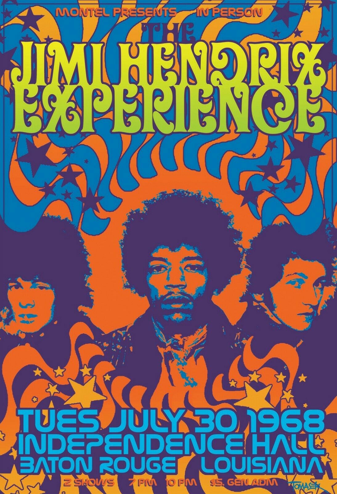 Reproduction "Jimi Hendrix" Poster 
