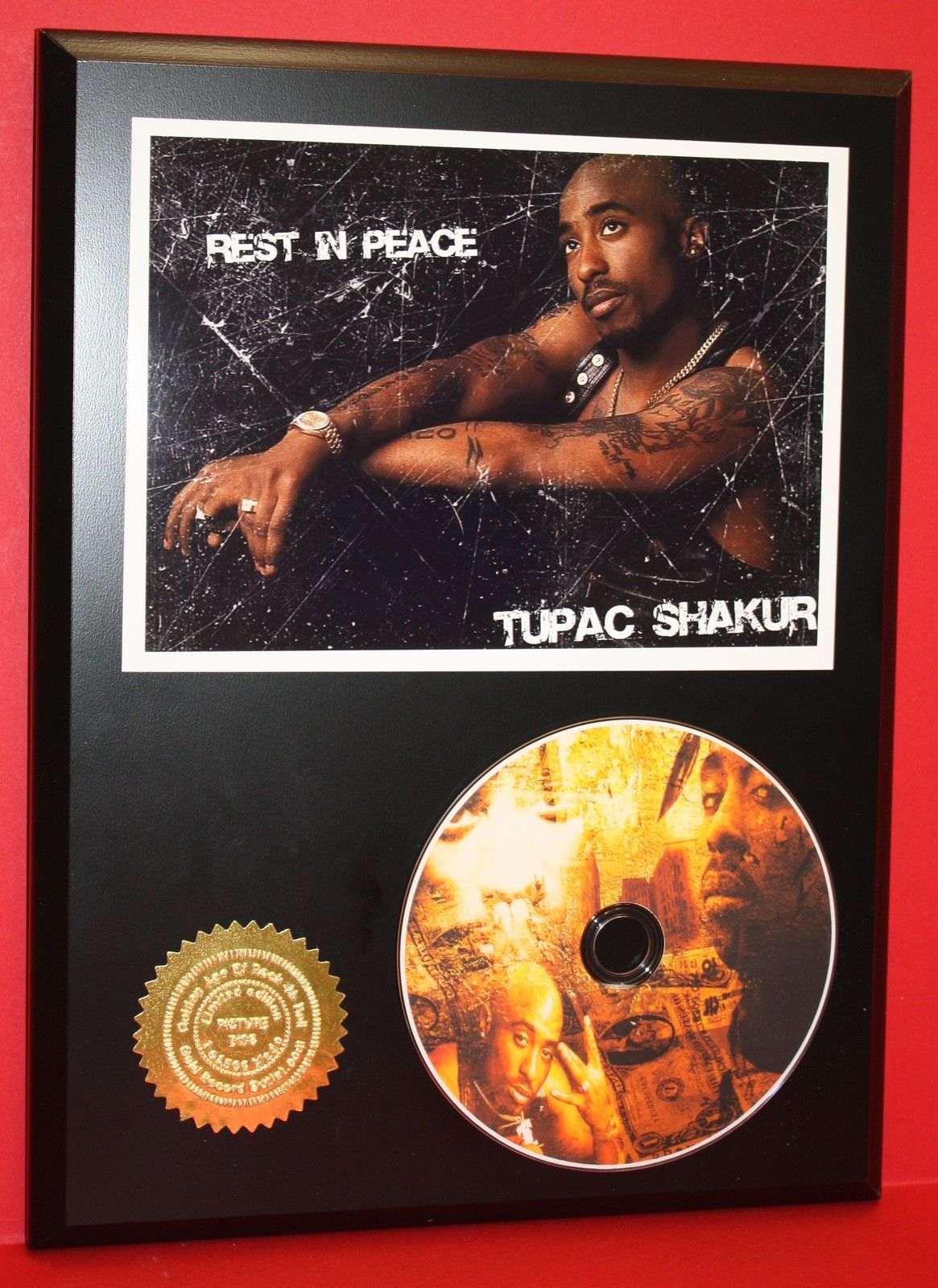 Tupac Shakur Limited Edition Picture Cd Disc Collectible Rare Gift Wall Art  2Pac
