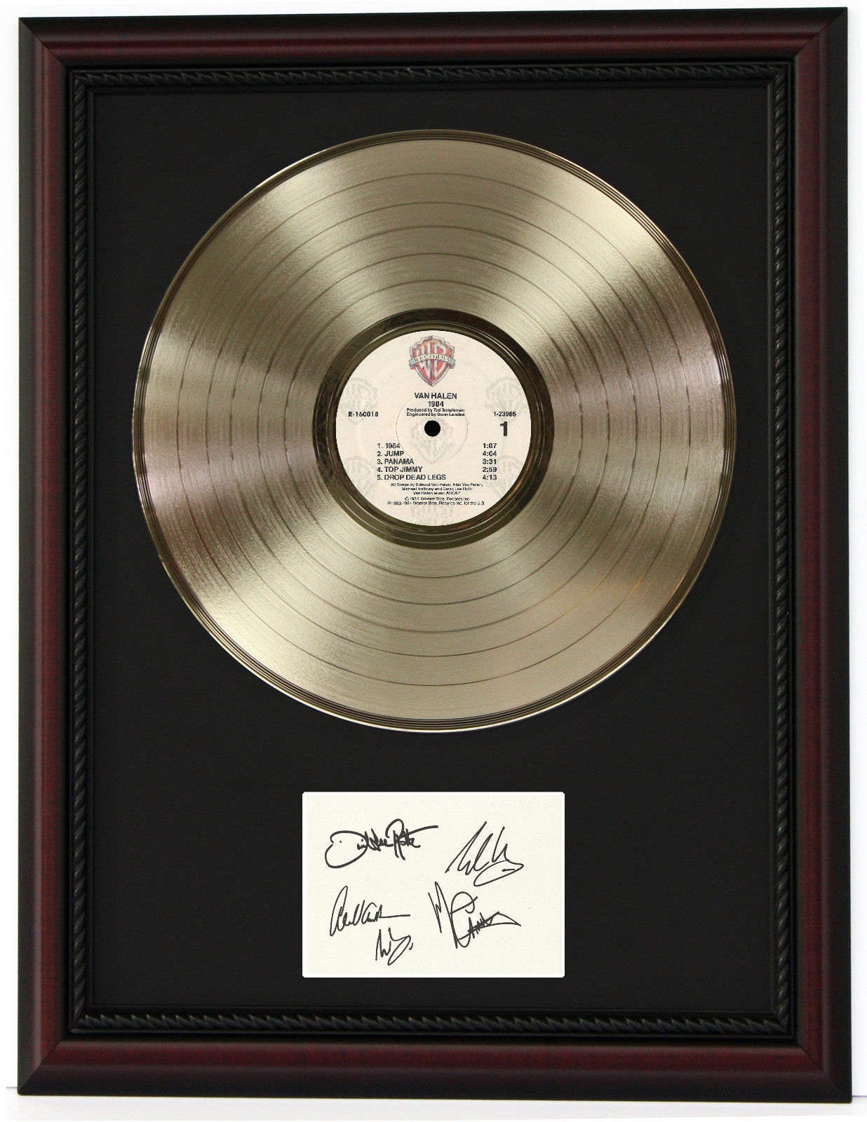 Van Halen 1984 Framed Platinum LP Signature Display M4
