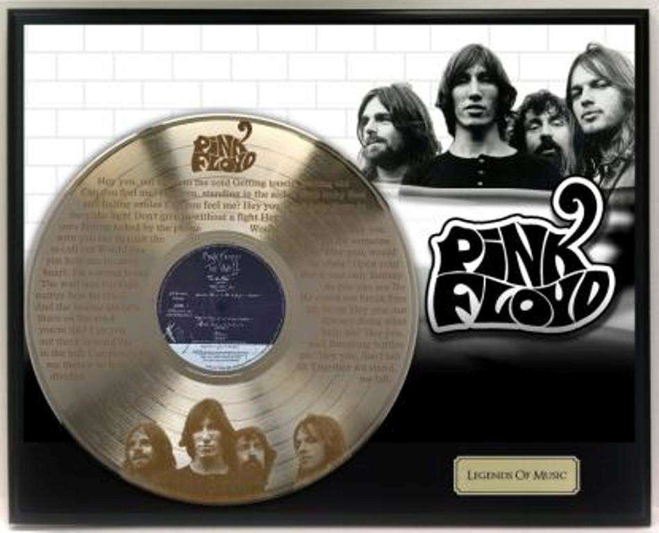 Pink Floyd "Hey You" Framed Laser Etched Gold LP Record "M4" 