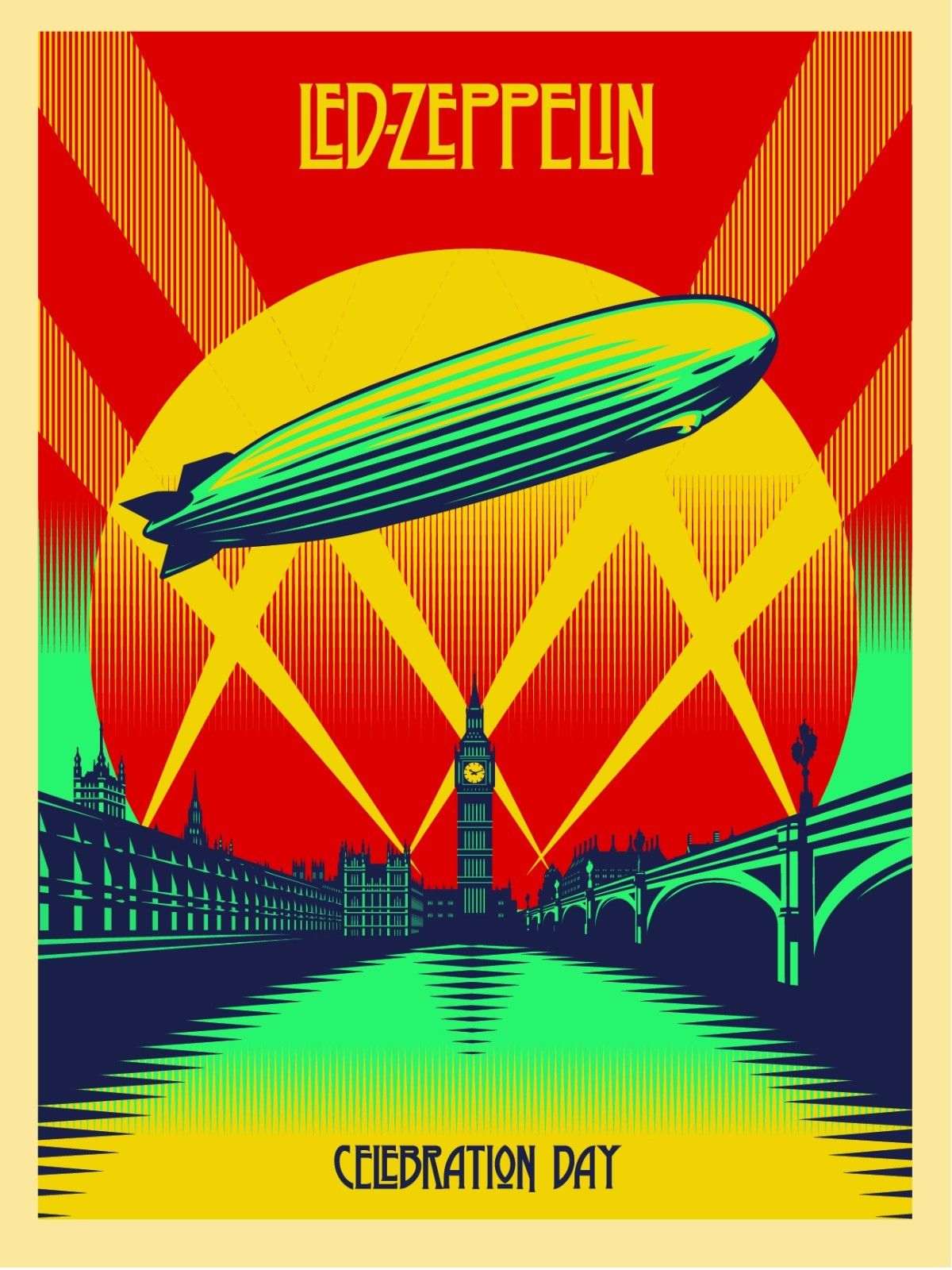 Led Zeppelin 13" X 19" Reproduction Concert Poster archival quality - Record Outlet Album and Disc Collectible Memorabilia