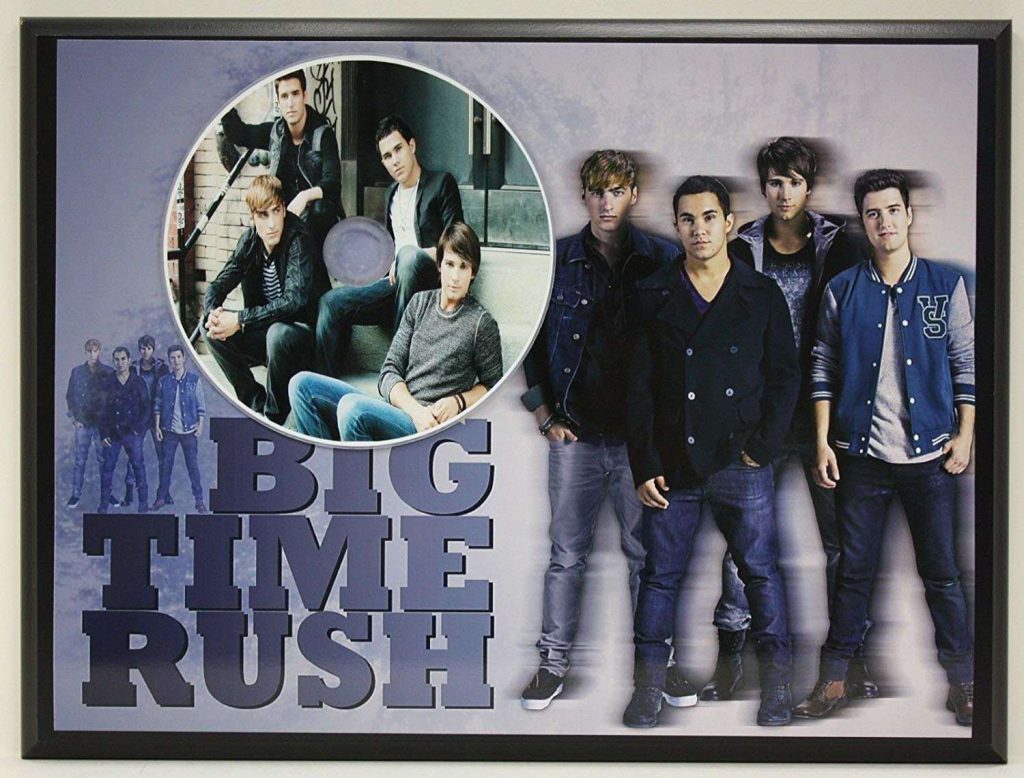 Big Time Rush Limited Edition Picture Cd Poster Display | Gold Record