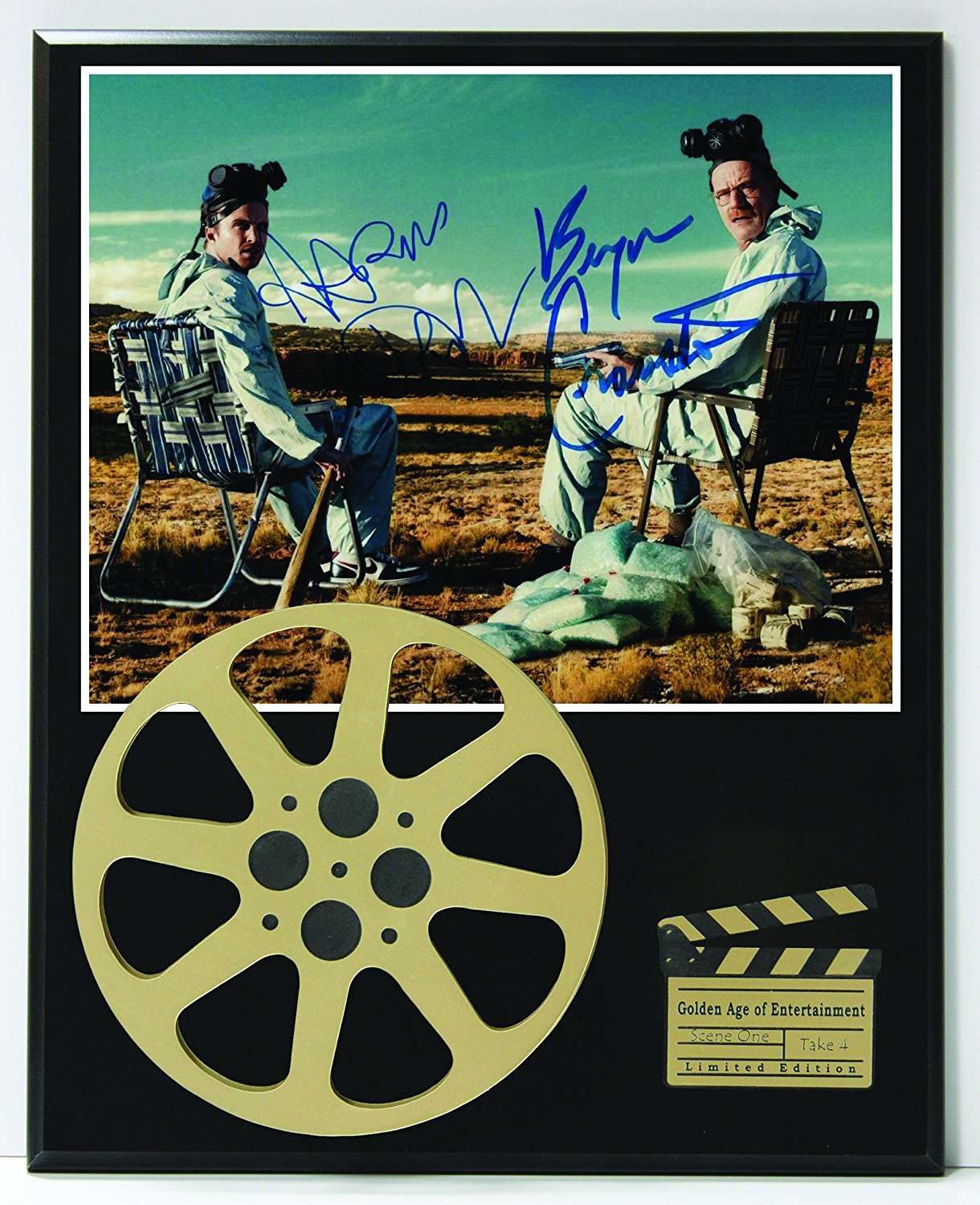 Breaking Bad Limited Edition Reproduction Autographed Movie Reel Display K1  - Gold Record Outlet Album and Disc Collectible Memorabilia