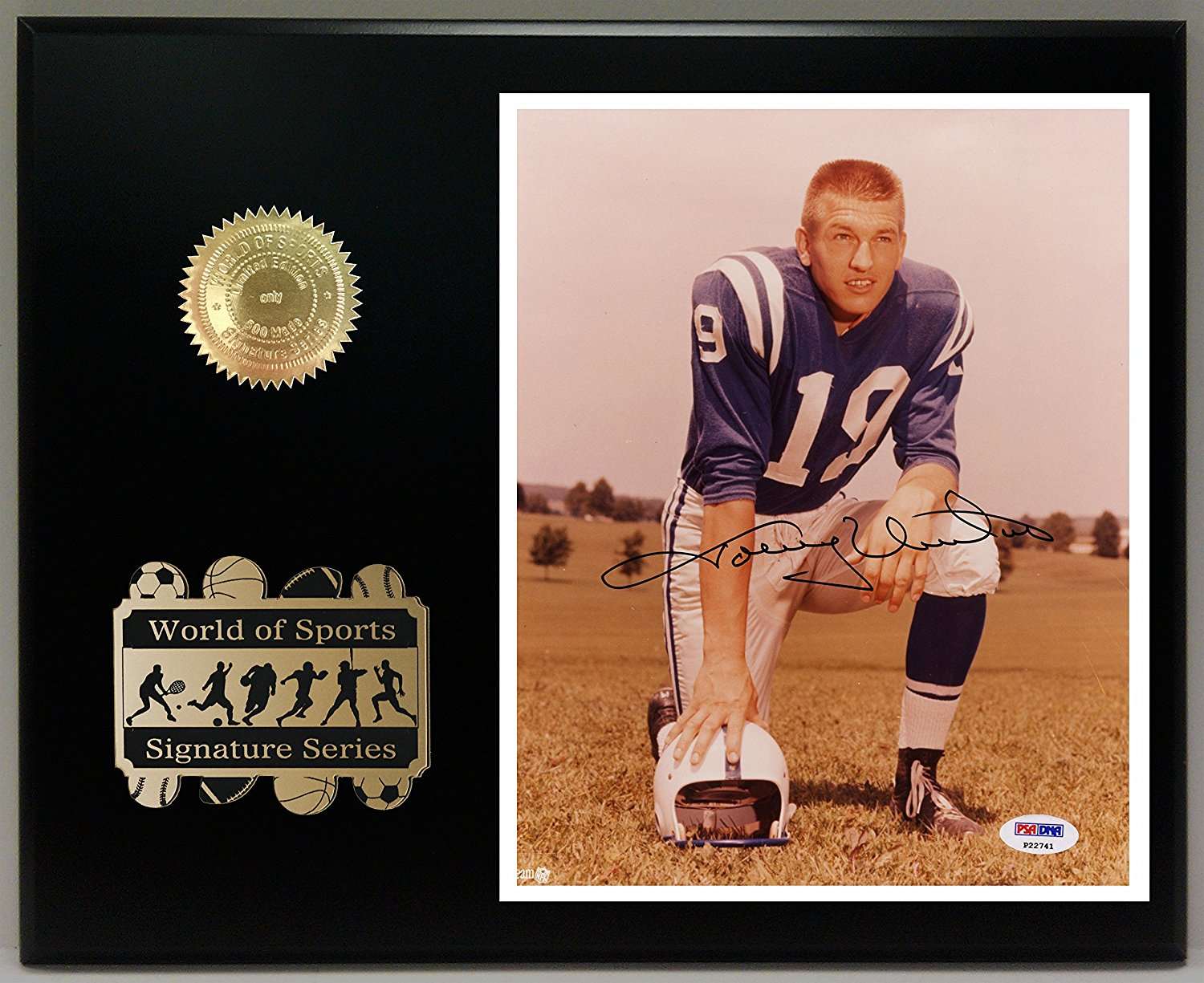 Johnny Unitas Signed Football PSA Cert!