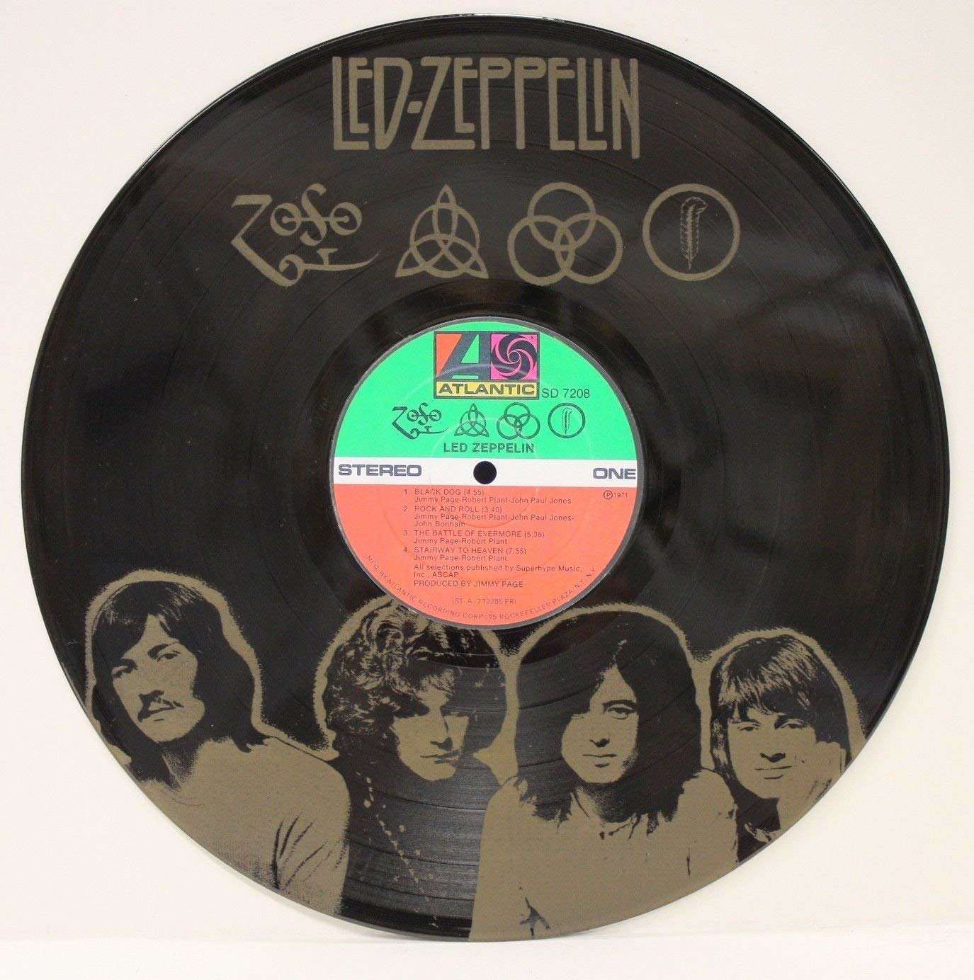 At risk Contest fragrance LED ZEPPELIN BLACK VINYL LP ETCHED W/ ARTIST'S IMAGE LIMITED EDITION - Gold  Record Outlet Album and Disc Collectible Memorabilia