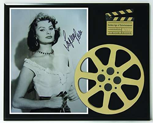 Sophia Loren Limited Edition Reproduction Autographed Movie Reel Display K1  - Gold Record Outlet Album and Disc Collectible Memorabilia