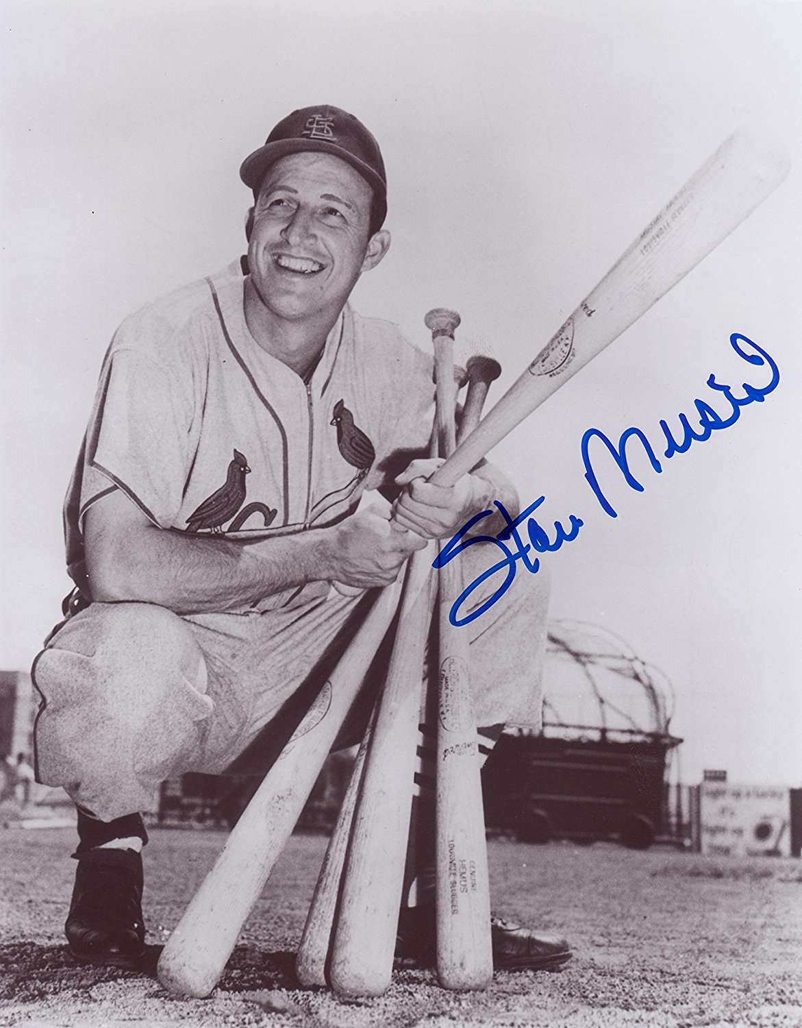 Stan Musial Reproduction signed archival quality photo 01 - Gold