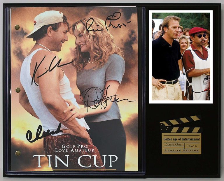 Tin Cup Ltd Edition Reproduction Movie Script Cinema Display C3 Gold
